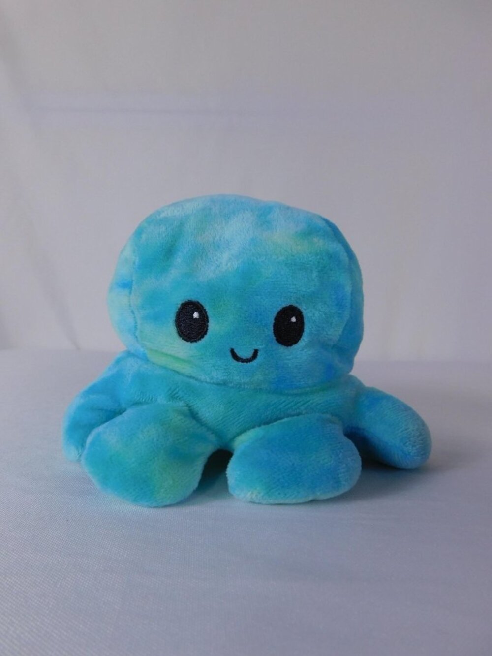 Sunsations Reversible Blue Tie Dye Octopus Plush Small Stuffed Toy Mood